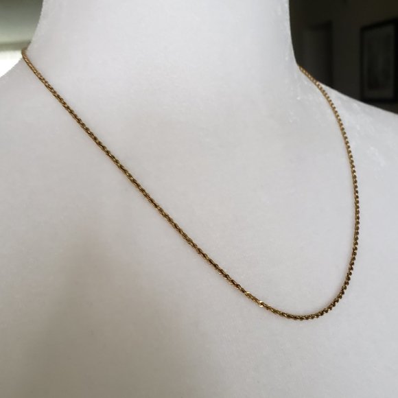 **SOLD**14k Yellow Gold Michael Anthony Diamond Cut Rope Chain ~ 20 inch - Picture 8 of 8